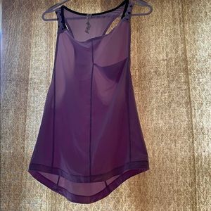 Size 8 Lululemon tank. Lavender purple.
